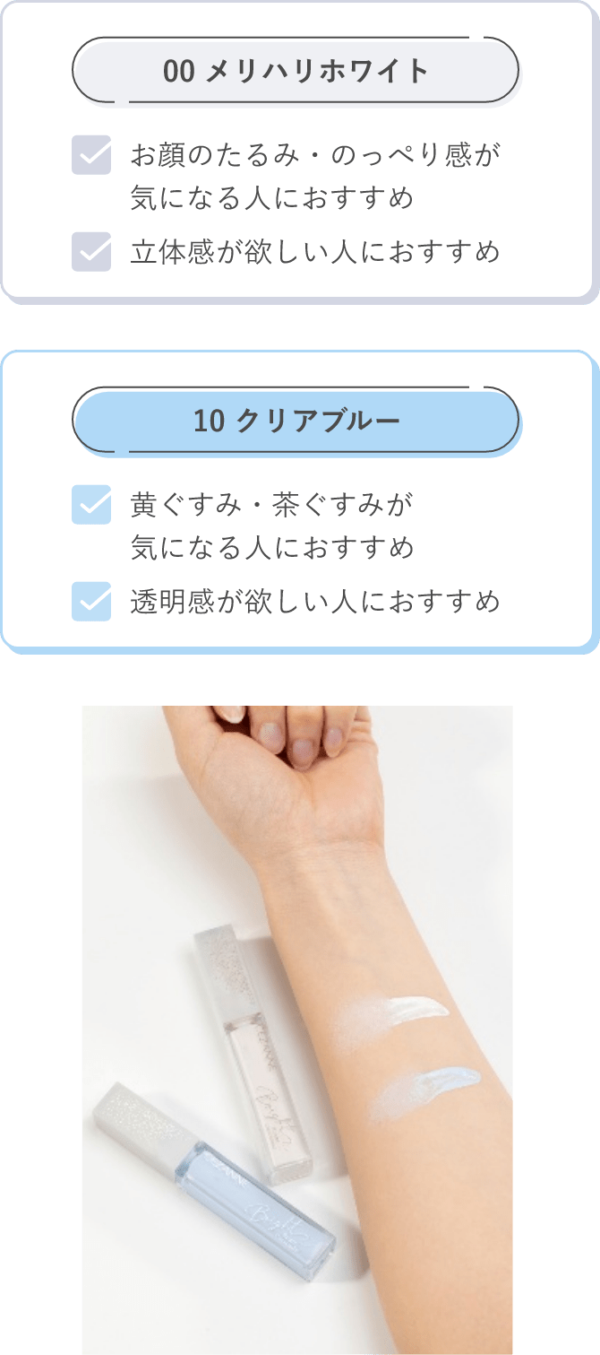 定番品クリアブルーとの違いは？